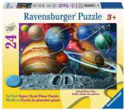 RAVENSBURGER CASSE-TÊTE DE PLANCHER 24 PIÈCES - À LA DÉCOUVERTE DE L'ESPACE